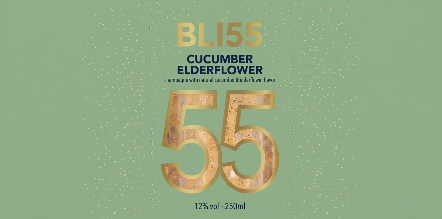Cucumber Elderflower Label